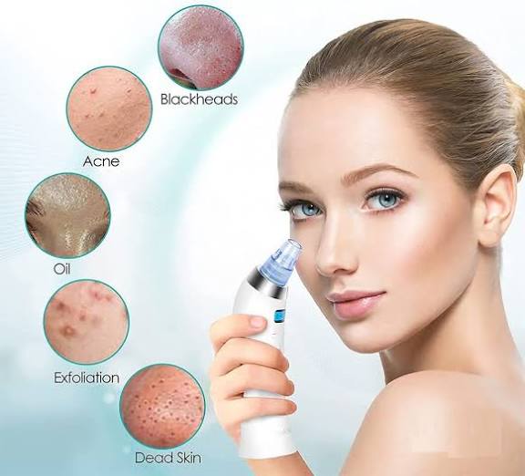 Derma Suction Pore Cleaning Device With Vacuum Action Face Pore