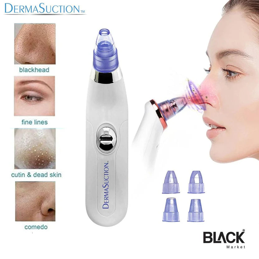 Derma Suction Pore Cleaning Device With Vacuum Action Face Pore